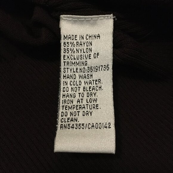 Nygard Collection Rayon High Banded Waist Bead + Lace Collared Top - Picture 12 of 16